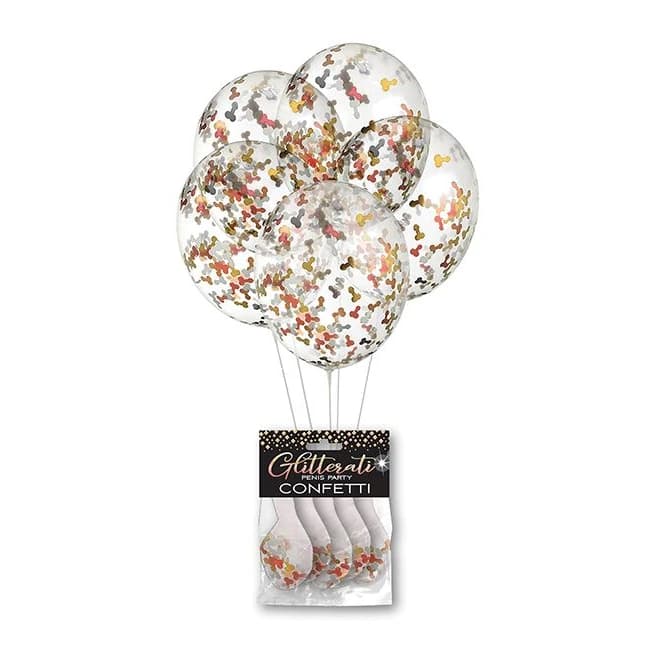 Glitterati Penis Confetti Balloons - Image 1