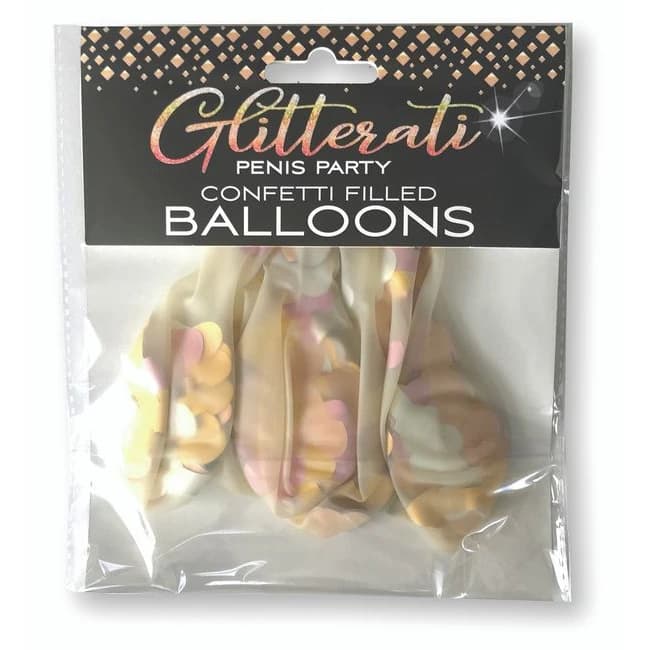 Glitterati Penis Confetti Balloons - Image 2