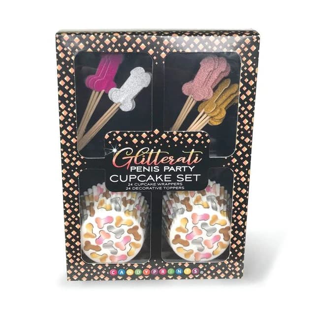 Glitterati Penis Party Cupcake Set - Image 1