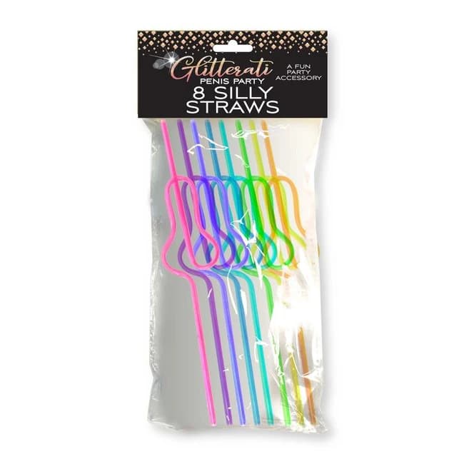 Glitterati Silly Penis Straws - Image 1