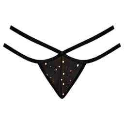 Glitz & Glam Split Crotch Thong Black 2xl - Image 4