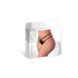 Glitz & Glam Split Crotch Thong Black 2xl - Image 5