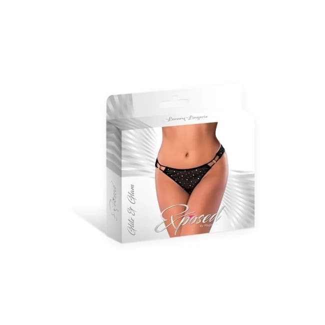 GLITZ & GLAM TANGA BLACK 2XL  - Image 1
