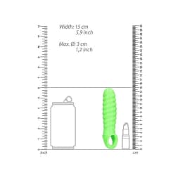 Glow Swirl Stretchable Penis Sheath, image 6