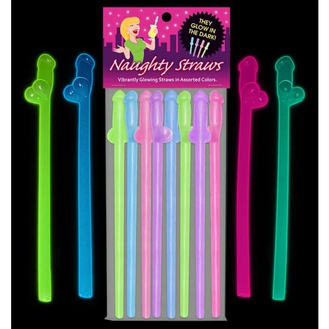 Glowing Naughty Straws - Image 1
