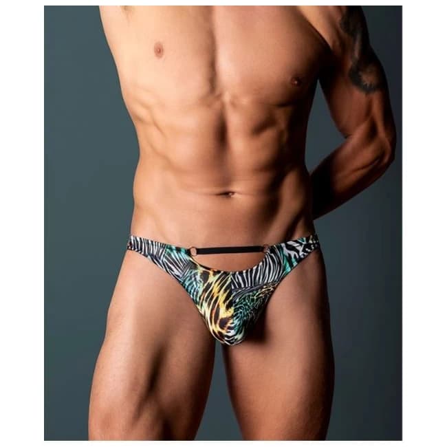 Go Wild! Thong W/rings - L/XL - Image 1