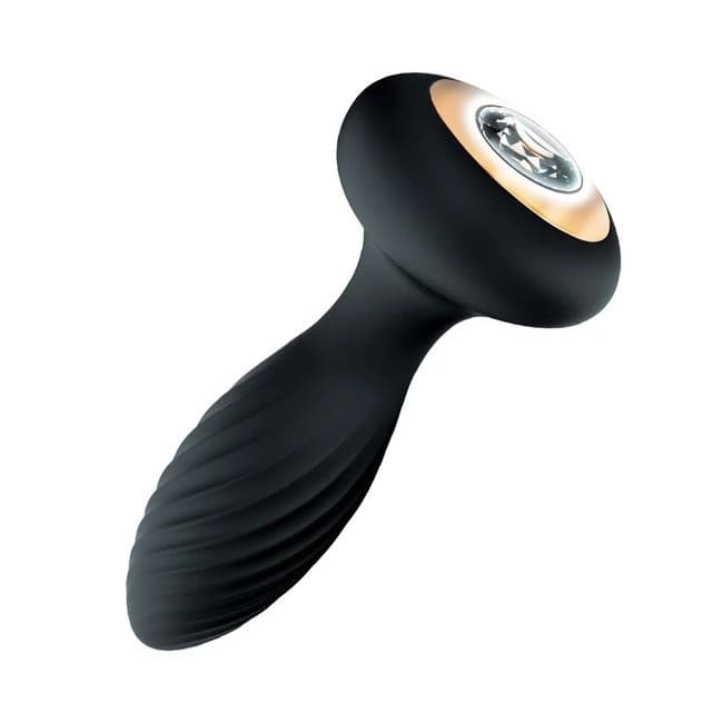 Goddess Diamond Vibrating Plug Black - Image 1