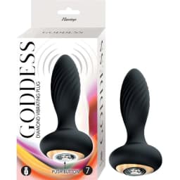 Goddess Diamond Vibrating Plug Black, image 4