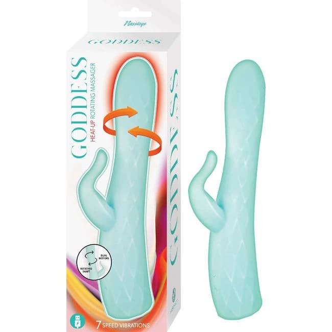 GODDESS HEAT UP ROTATING MASSAGER AQUA  - Image 1