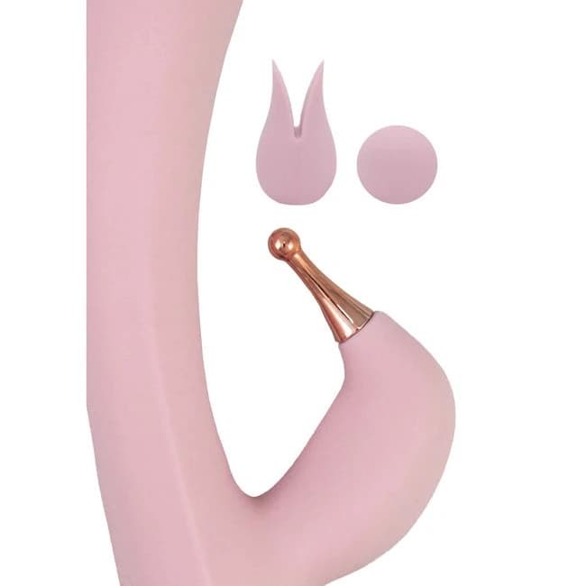 GODDESS TRI-TIP PERSONAL MASSAGER - PINK  - Image 1