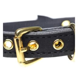 Golden Kitty Cat Bell Collar - Black/gold, image 3