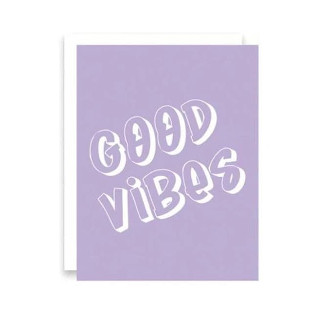 Good Vibes Greeting Card - Image 1