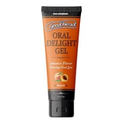 GOODHEAD ORAL DELIGHT GEL 4 OZ PEACH  - Image 1