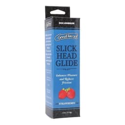 GOODHEAD SLICK HEAD GLIDE 4 OZ STRAWBERRY  - Image 2