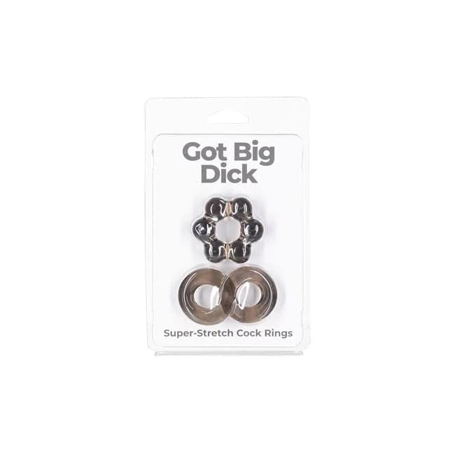 GOT BIG DICK 2PK RINGS SMOKE  - Image 1