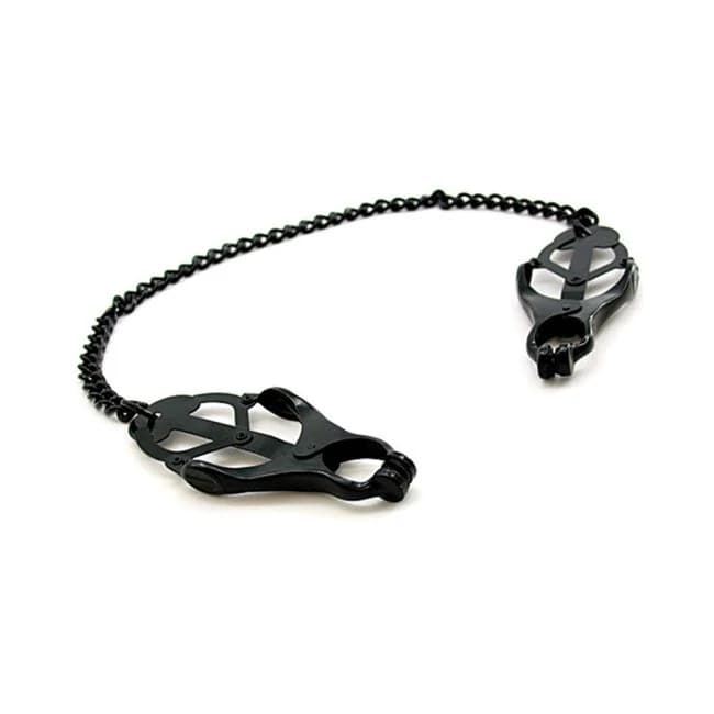 H2h Nipple Clamps Jaws W/chain (black) - Image 1