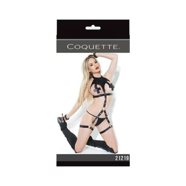 Halter Top and Bondage Restraints Black Os - Image 1