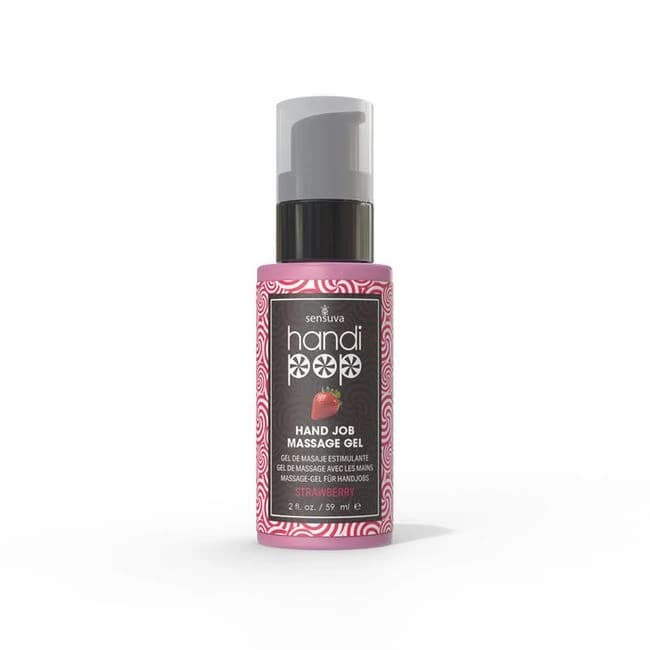 Handipop Edible Massage Gel Strawberry 2 Oz - Image 1