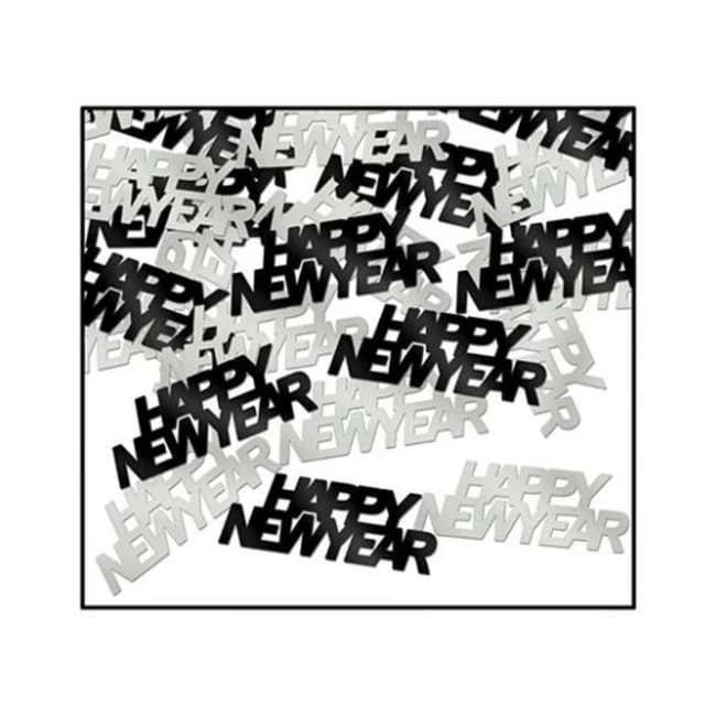 Happy New Year Fanci-fetti - Black/silver - Image 1