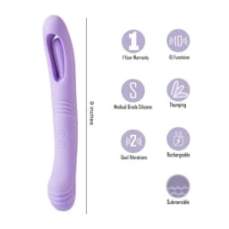 Harper 10 Function Dual Motor Thumping Vibe, image 3