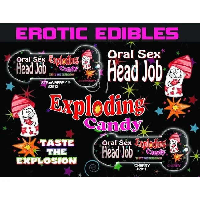 Head Job Oral Sex Candy Strawberry Red - Image 1