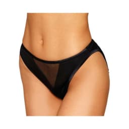 Heart Back Panty W/ Fringe Black, image 2