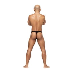 HEART BREAKER MICRO V THONG BLACK L/XL  - Image 2