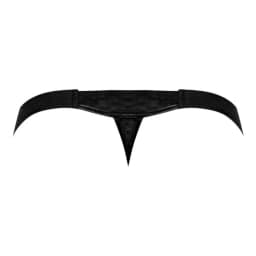 HEART BREAKER MICRO V THONG BLACK L/XL  - Image 4