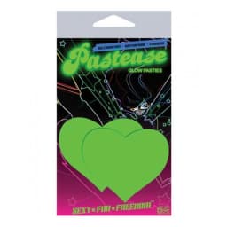 Heart Glow in the Dark Pasties O/S, image 2