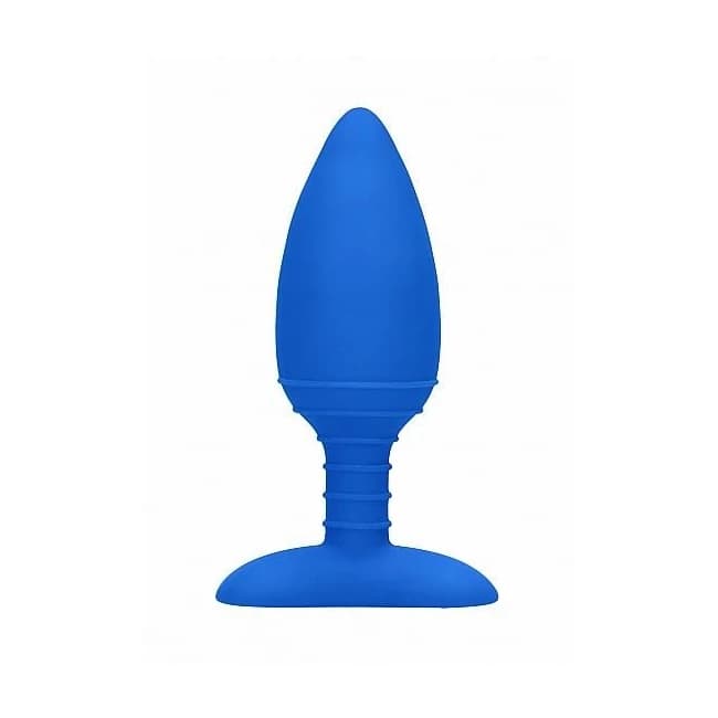 Heating Anal Butt Plug - Glow - Blue - Image 1