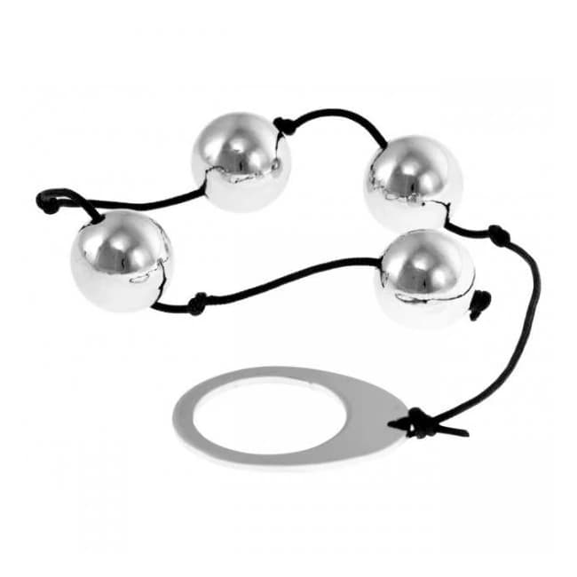 Heavy Metal Anal Beads Silver Kinx - Image 1