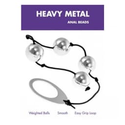 Heavy Metal Anal Beads Silver Kinx, image 2