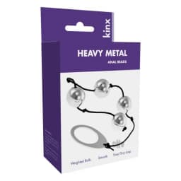 Heavy Metal Anal Beads Silver Kinx, image 3
