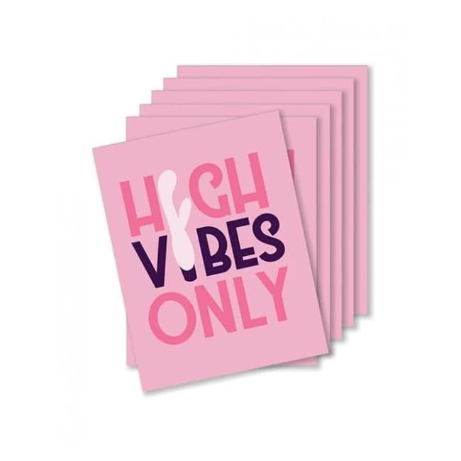 High Vibes Naughty Greeting Card - Pack of 6 - Image 1
