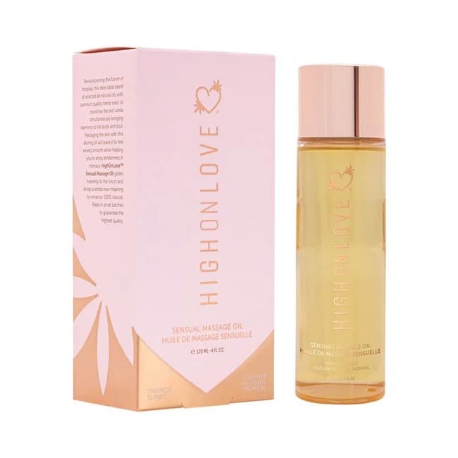 Highonlove Massage Oil - Tropical Sunset 120ml - Image 1