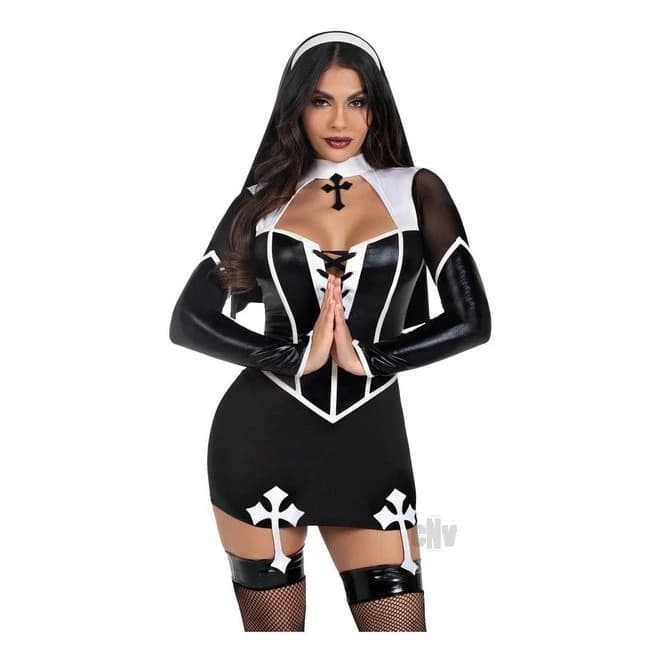 Holy Hottie Set 2pc Lg Blk/wht - Image 1