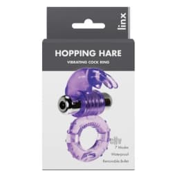 Hopping Hare Rabbit Cock Ring Purple Linx, image 2