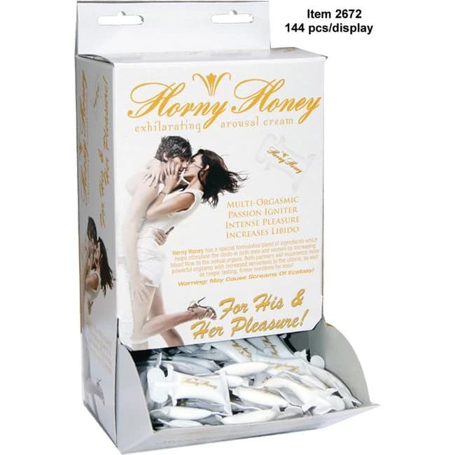 Horny Honey Arousal Gel 144pc Display - Image 1