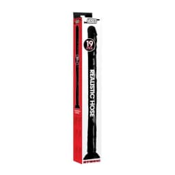 Hosed 19 Inches Realistic Anal Dildo Black, image 3