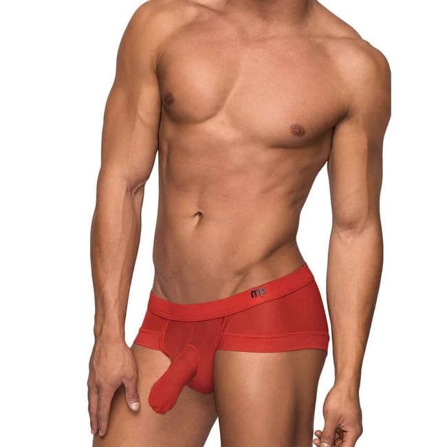 Hoser Micro Mini Hose Short Red - Image 1
