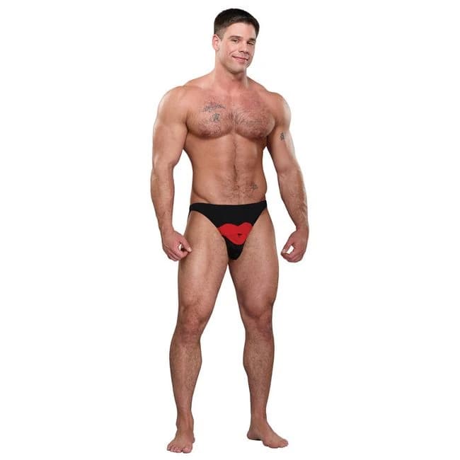 Hot Lips Bikini Black One Size - Image 1