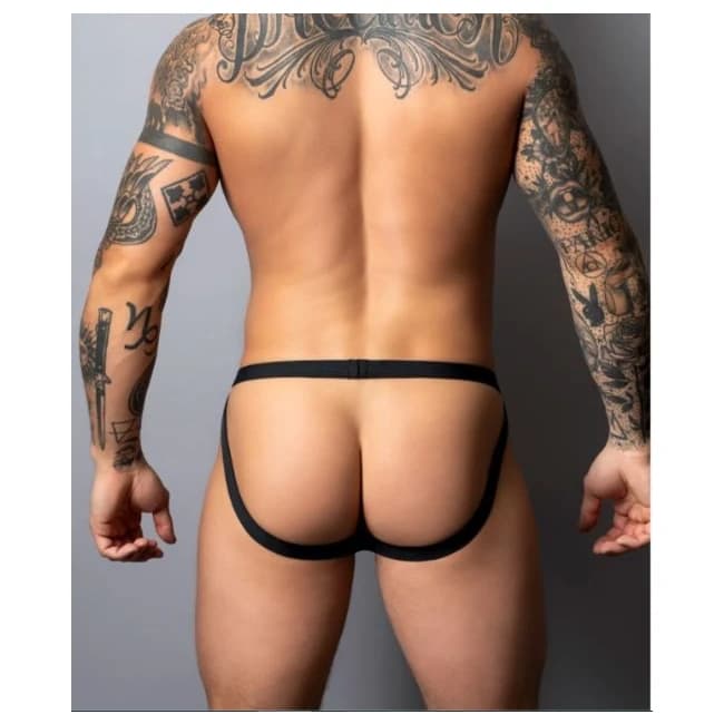 HOT MESH JOCK BLACK L/XL  - Image 1