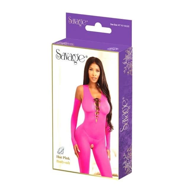 Hot Pink Bodysuit Pink - Image 1