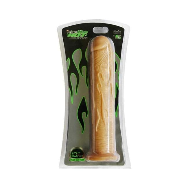 Hot Rod 10 Inches Dildo Suction Cup Beige - Image 1