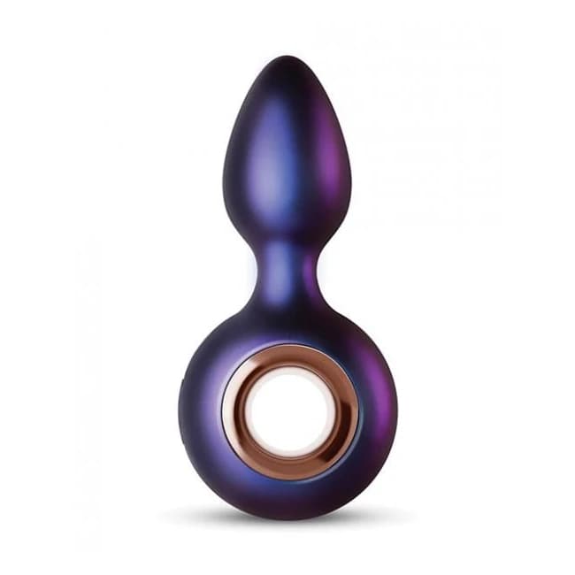 Hueman Deep Space Vibrating Anal Plug - Purple - Image 1