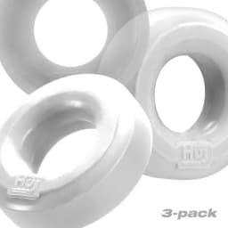 Hunkyjunk Huj C-Ring 3pk White Ice & Clear, image 2
