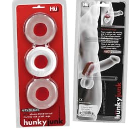 Hunkyjunk Huj C-Ring 3pk White Ice & Clear, image 3