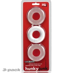 Hunkyjunk Huj C-Ring 3pk White Ice & Clear, image 4