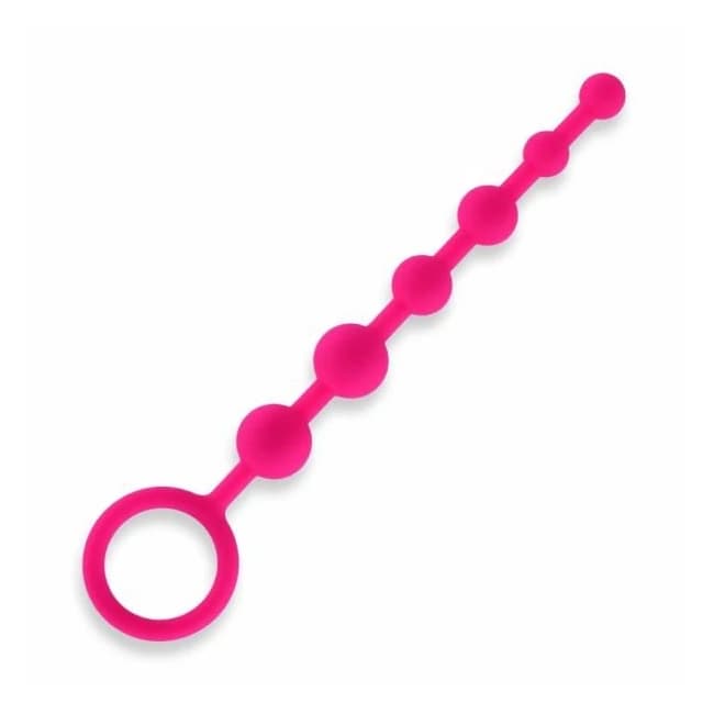 Hustler Anal Beads 6 Balls Pink Silicone - Image 1