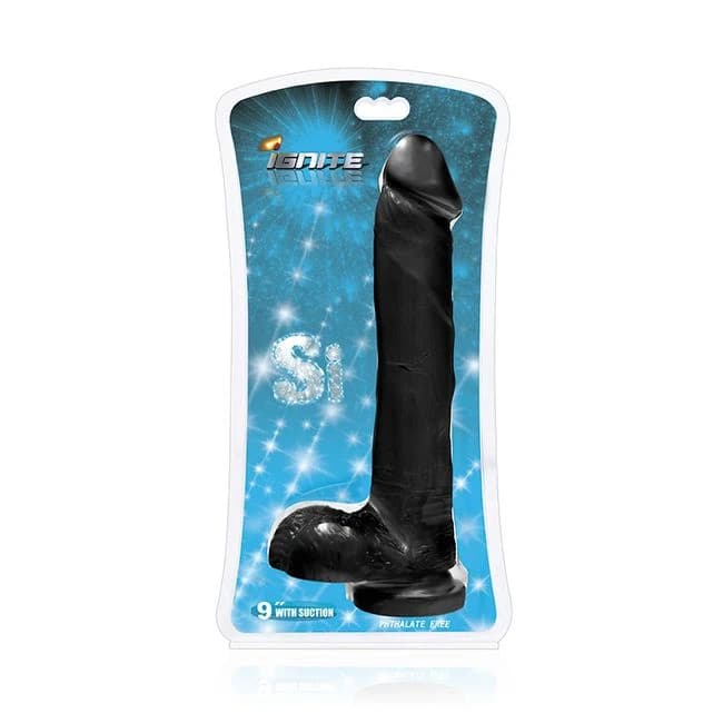 Ignite Cock W/balls 9 Black " - Image 1